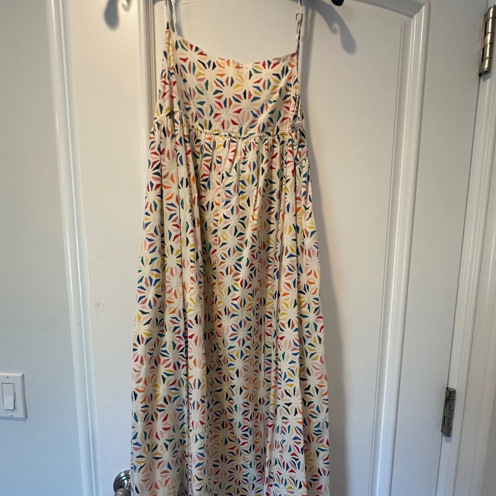 Pink Chicken cotton Midi sundress dress XS